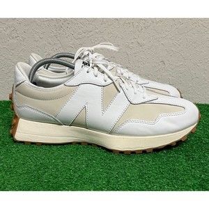 New Balance 327 White Moonbeam Gum Shoes Men’s Size 10.5 WS327LA